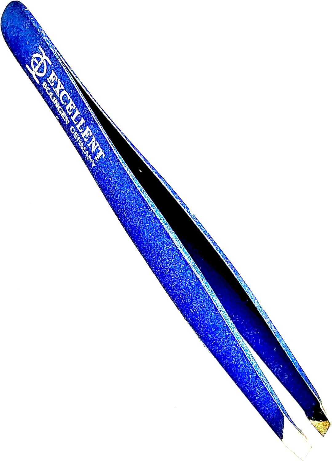Excellent Solingen Professional Precision Tweezers Stainless Steel 9 Cm Made in Germany Stainless Steel Slanted Tip Blue