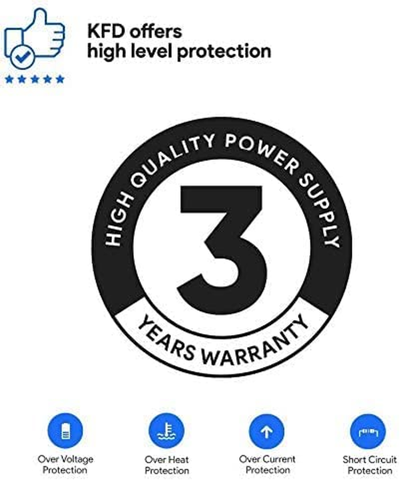KFD &lrm;24MK430H-B 19V AC Adapter for LG Electronics 19" 20" 22" 23" 24" 27" 29" 32" 34" LED LCD 4K UHD Monitor 32UD99 34UM69G-B 29UM65 22M37D ADS-40FSG LG PH450UG Projector Samsung Monitor Charger image number 6