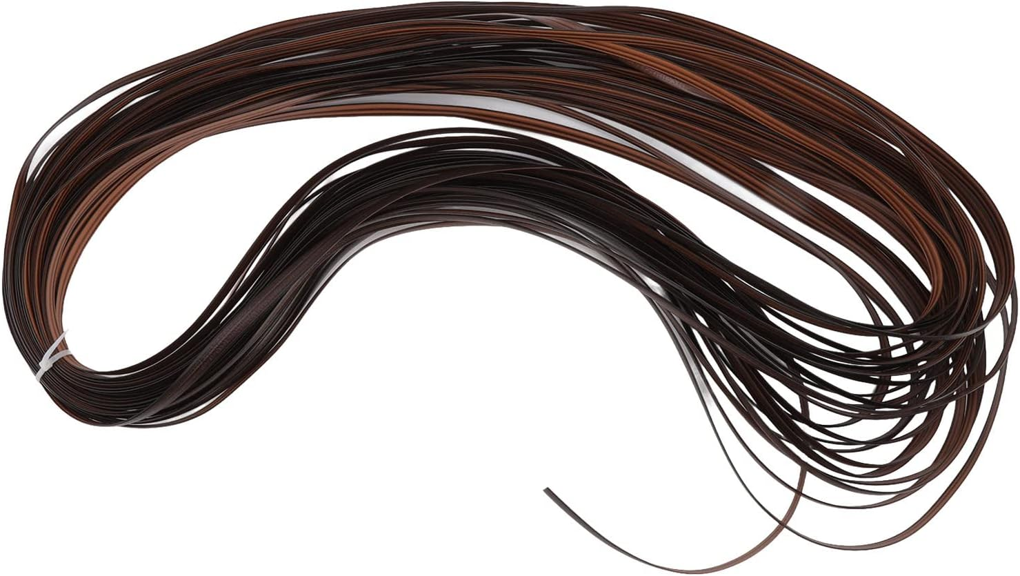 Wicker Repair Material, Flat Plastic Rattan, Synthetic Rattan Replacement Material, Plastic Wicker Repair for Repairing Subs, Sofas, Tables, Storage Boxes (Black)