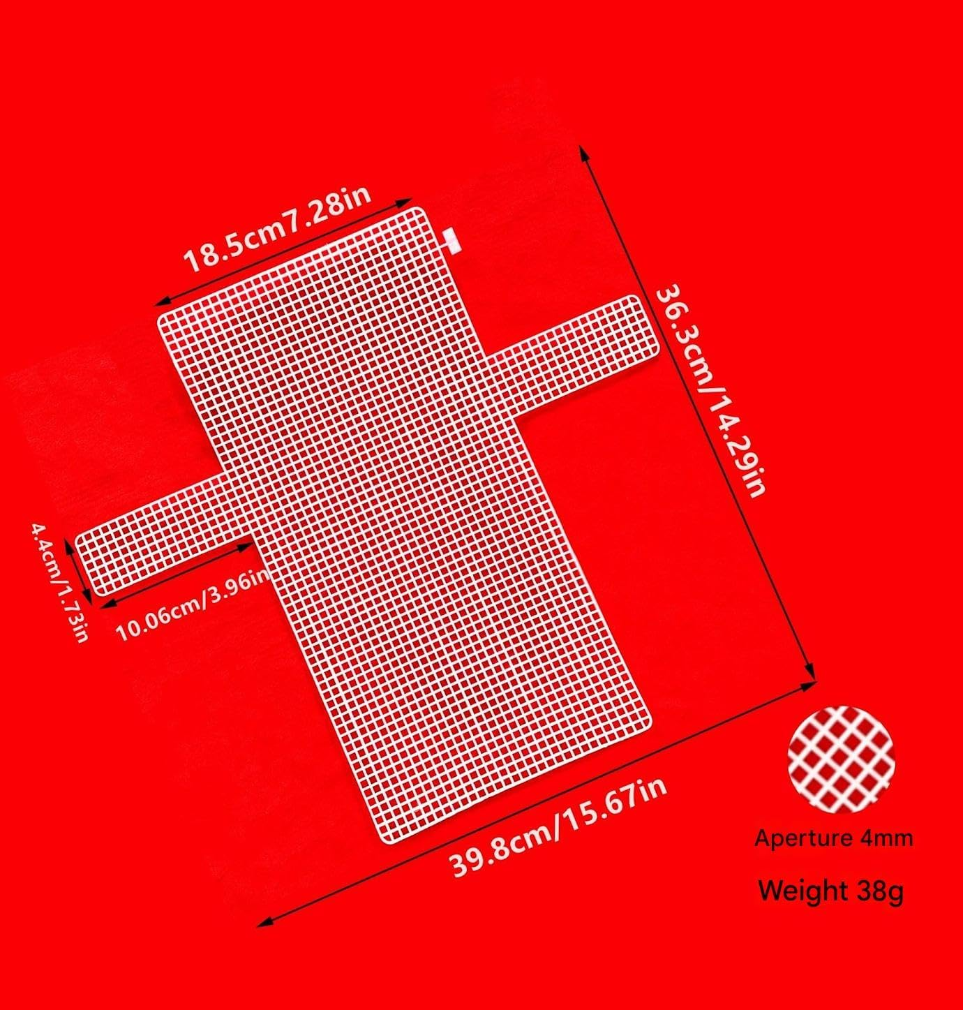 4Pcs Deer Style Mesh Sheets Plastic Purse Making Grid for DIY Crochet Bag Materials Set (Style1) image number 2