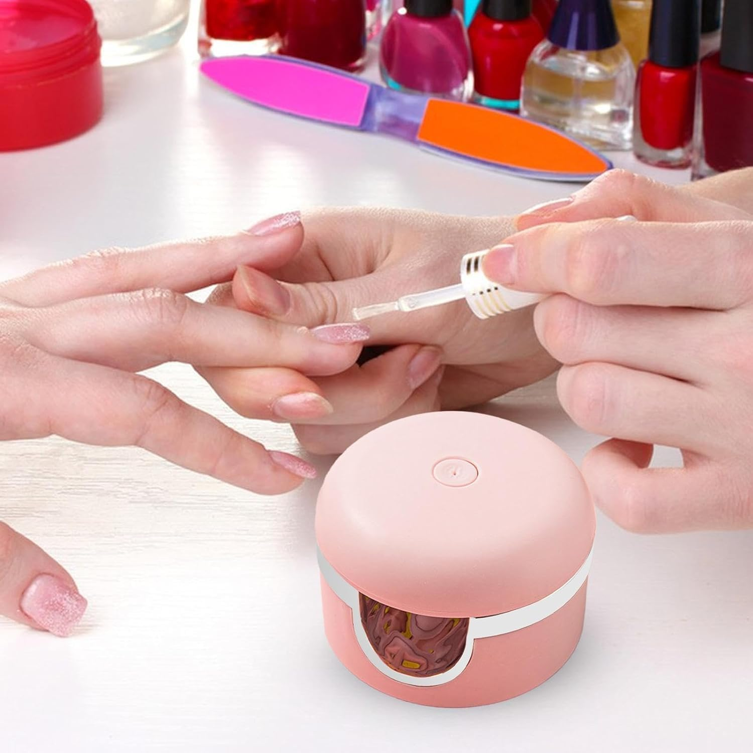 Mini LED Nail Lamp - Mini Nail Lamp | Quick Dry Gel Polish UV Led 90&deg; Rotation Lamp, Portable UV LED Small Nail Light for Gel Nails