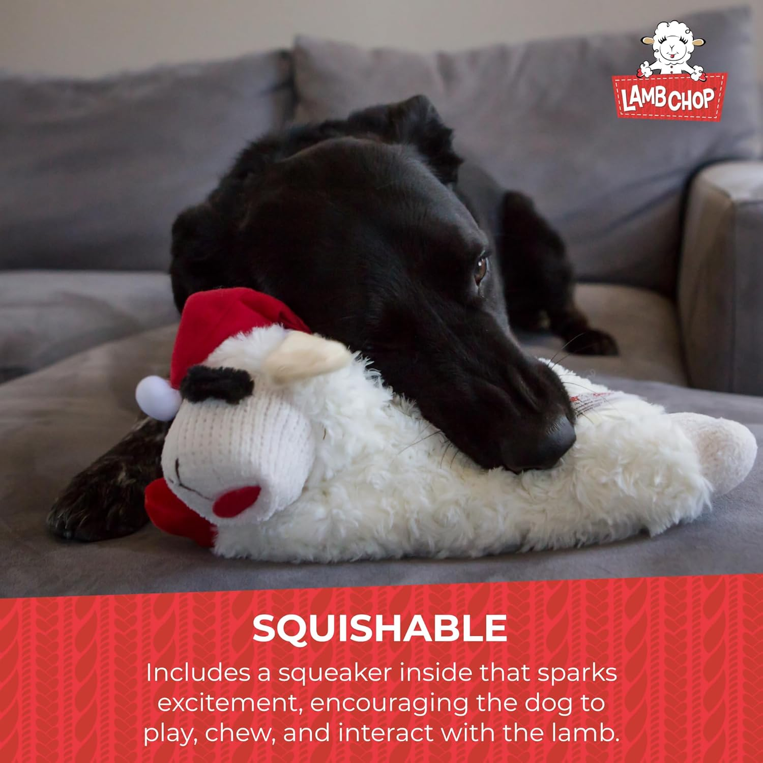 Multipet Holiday Lambchop Toy 6", Small image number 5