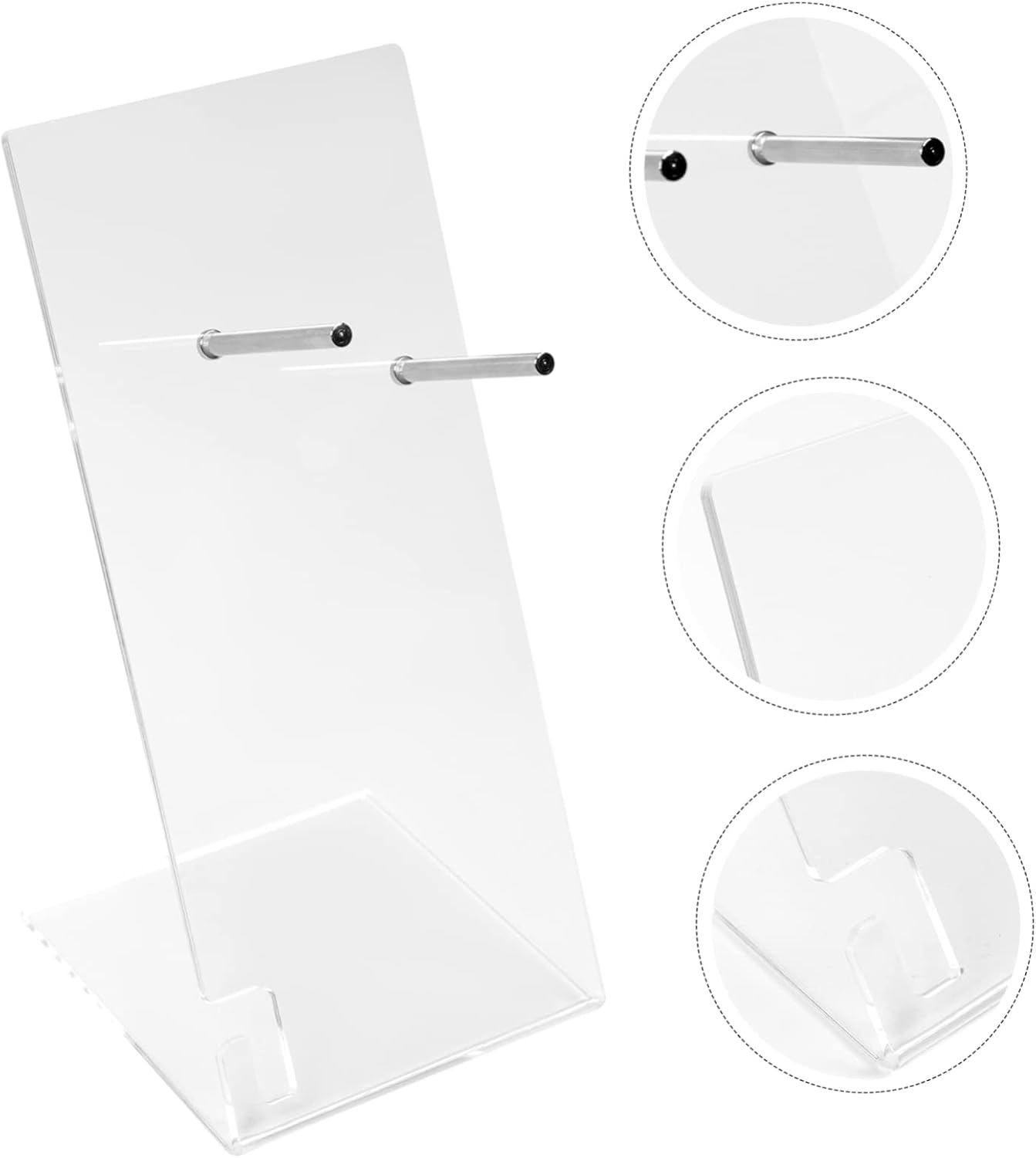 PACKOVE Acrylic Hair Dryer Display Rack for Bathroom and Salon 12 * 12 * 27Cm Storage Holder Hair Dryer Organizer Easy Access for Home Use