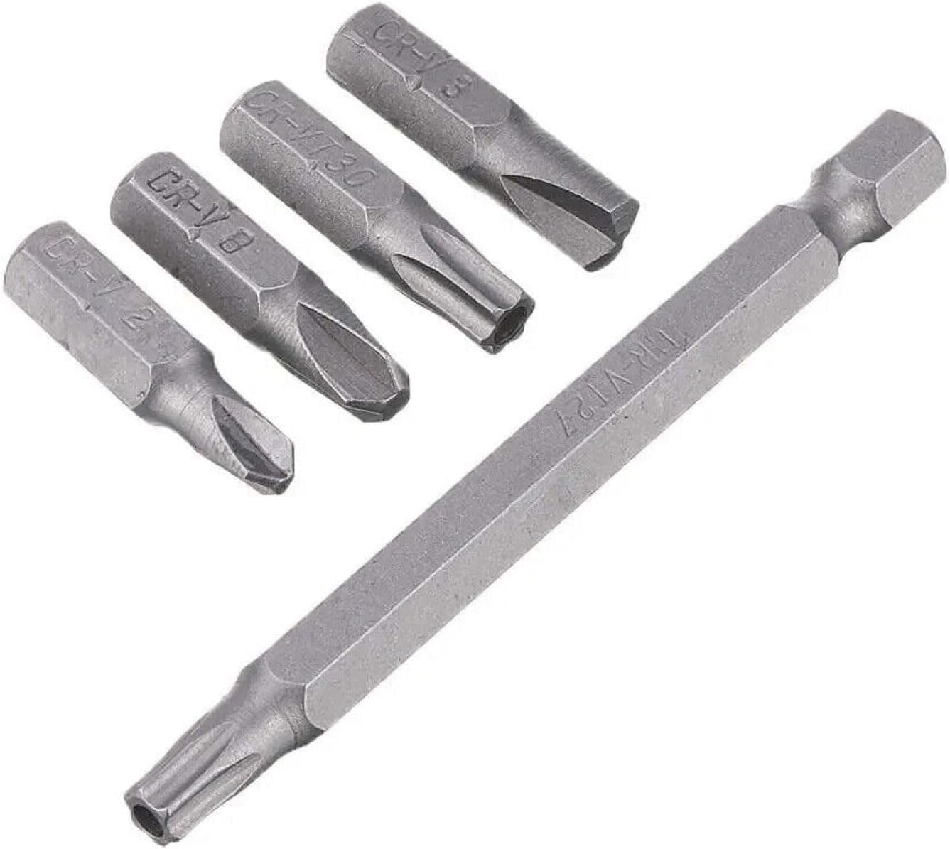 Tootoo 98PC 75MM Security Bit Set Drill Star Hex Spanner Torx Magnetic Screwdriver PH2 image number 2