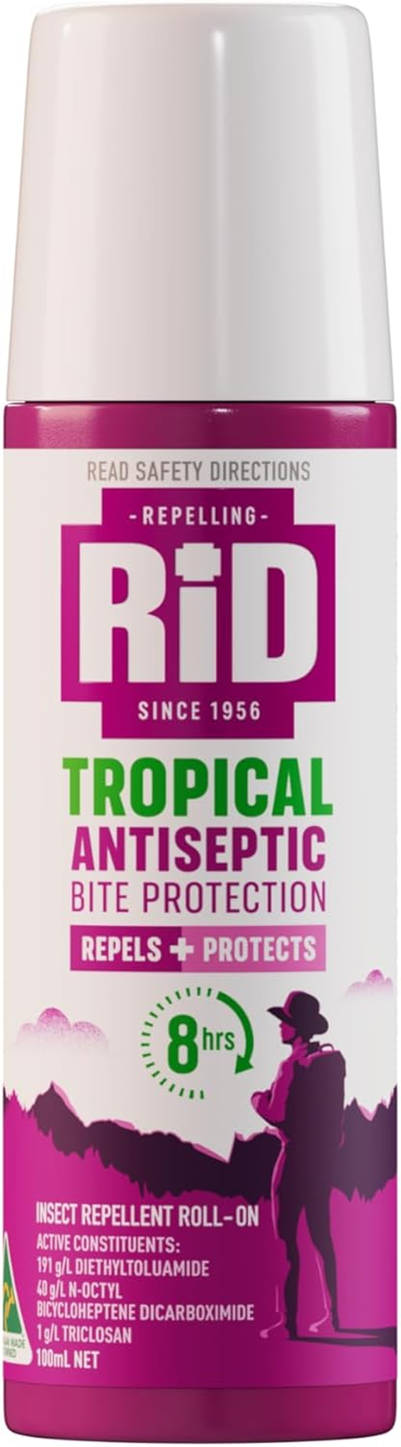 Rid Tropical Antiseptic Bite Protection Roll-On 100 Ml