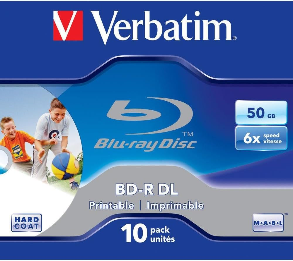 Verbatim 43811 25GB 6X BD-R SL Datalife Inkjet Printable - 25 Pack Spindle image number 2