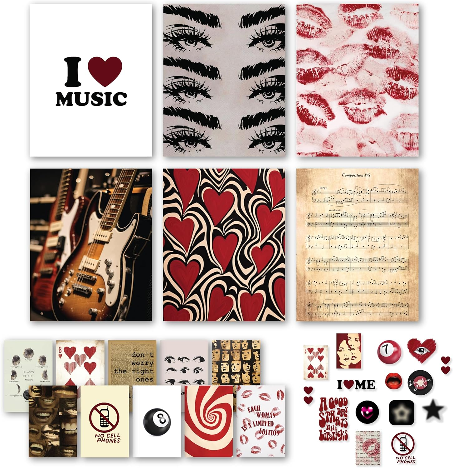 97 Decor Hippie Room Decor for Bedroom Aesthetic - Hippy Retro Room Decor, Hippie Wall Decor, Hippie Posters, Vintage 60S 70S Decor Poster, Groovy Decor Home, Boho Indie Trippy Dorm (8X10 | 20X25Cm Unframed) image number 3