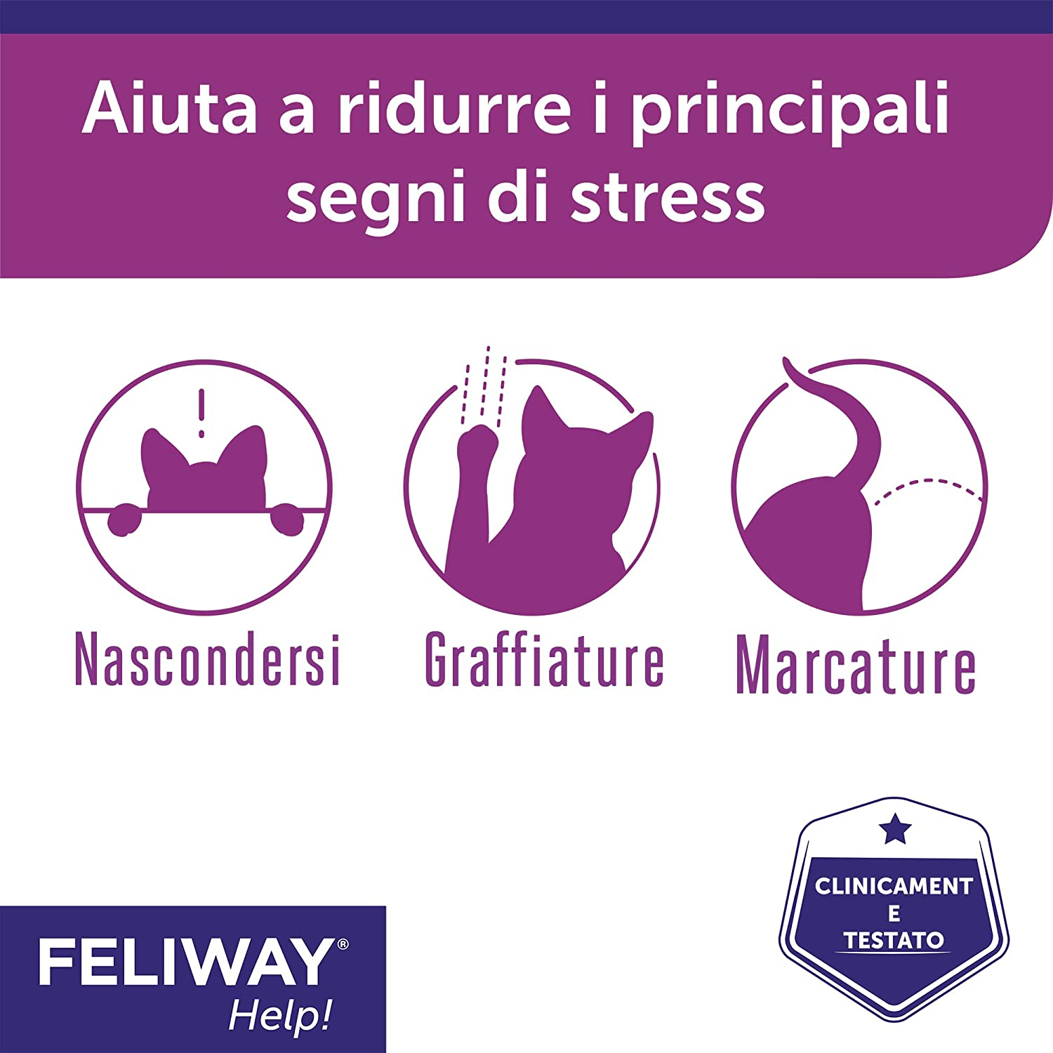 FELIWAY&reg; Help! Diffuser + Refill 7 Days &ndash; Helps Your Cat to Face Momentary Stress Situations &ndash; Calming and Stress Relief Feline Pheromones for Cats image number 6