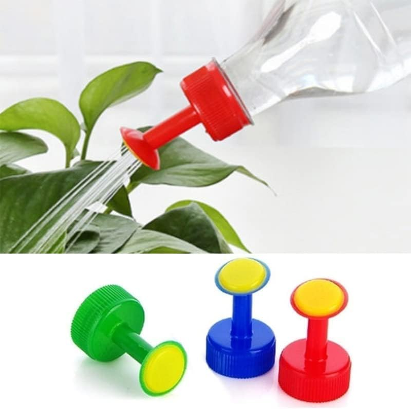 6Pcs Bottle Top Waterers Plastic Plant Waterers Sprinkler Plant Watering Seed Seedling Irrigation for 30Mm Drinking Bottles Seed Seedling Garden Irrigation Watering Cans (Random Color) image number 3