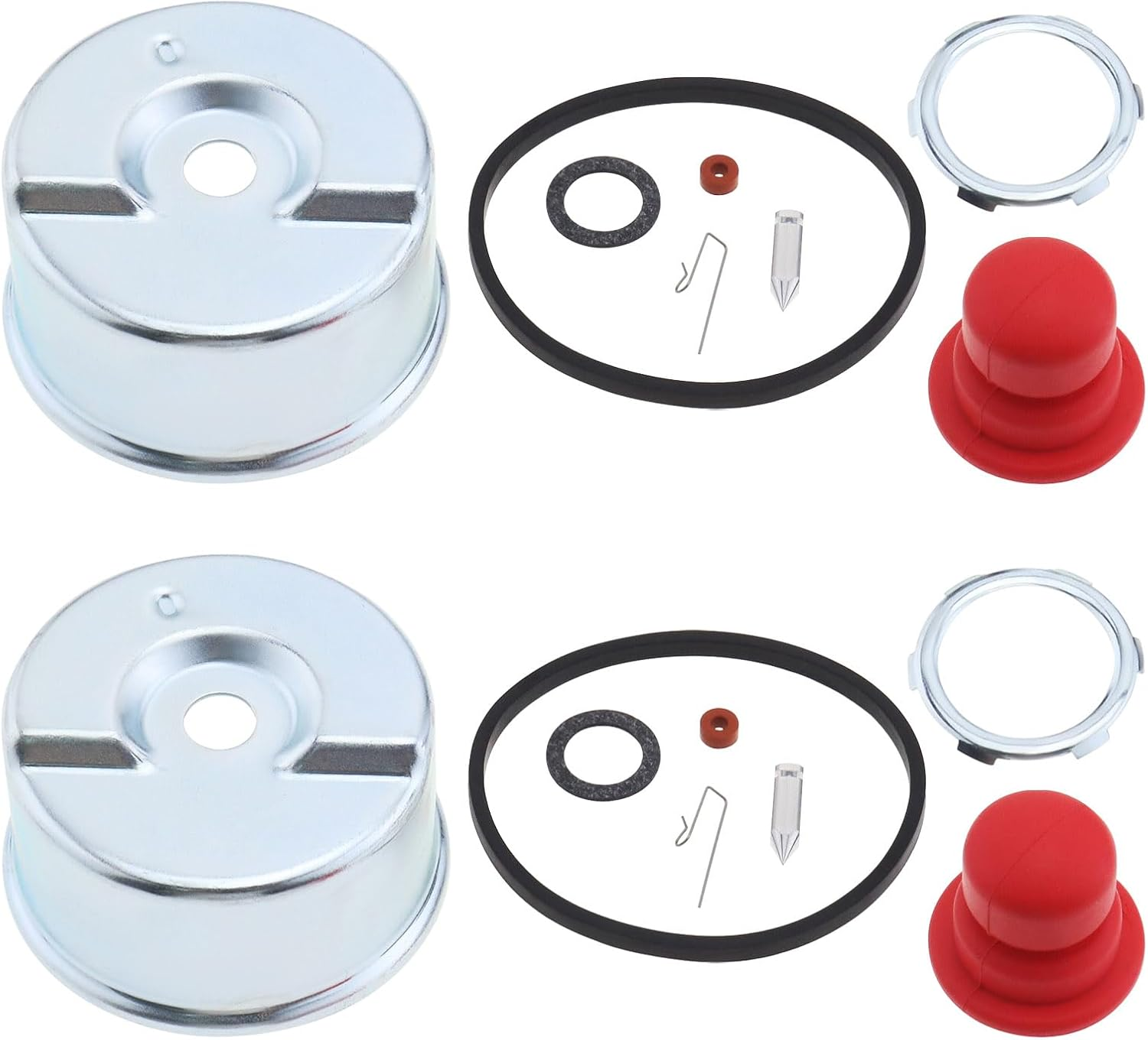 SG Store 2Sets Carburetor Float Bowl & Needle Seat Kit Primer Bulb O-Ring Repair Kit Compatible with Tecumseh 631867 631021B 631021A 631021 36045A Lawn Mower Carb image number 6