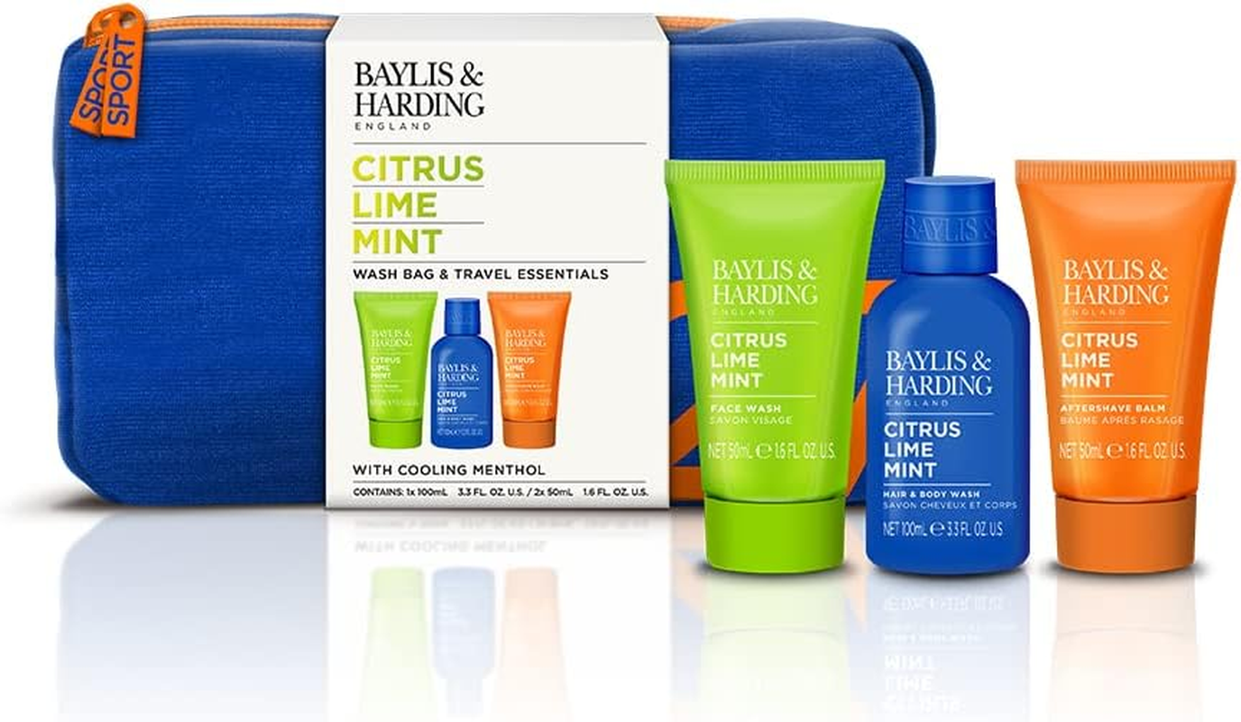 Baylis & Harding Citrus, Lime & Mint Men'S Refreshing Essentials Trio Gift Set - Vegan Friendly (Pack of 1)