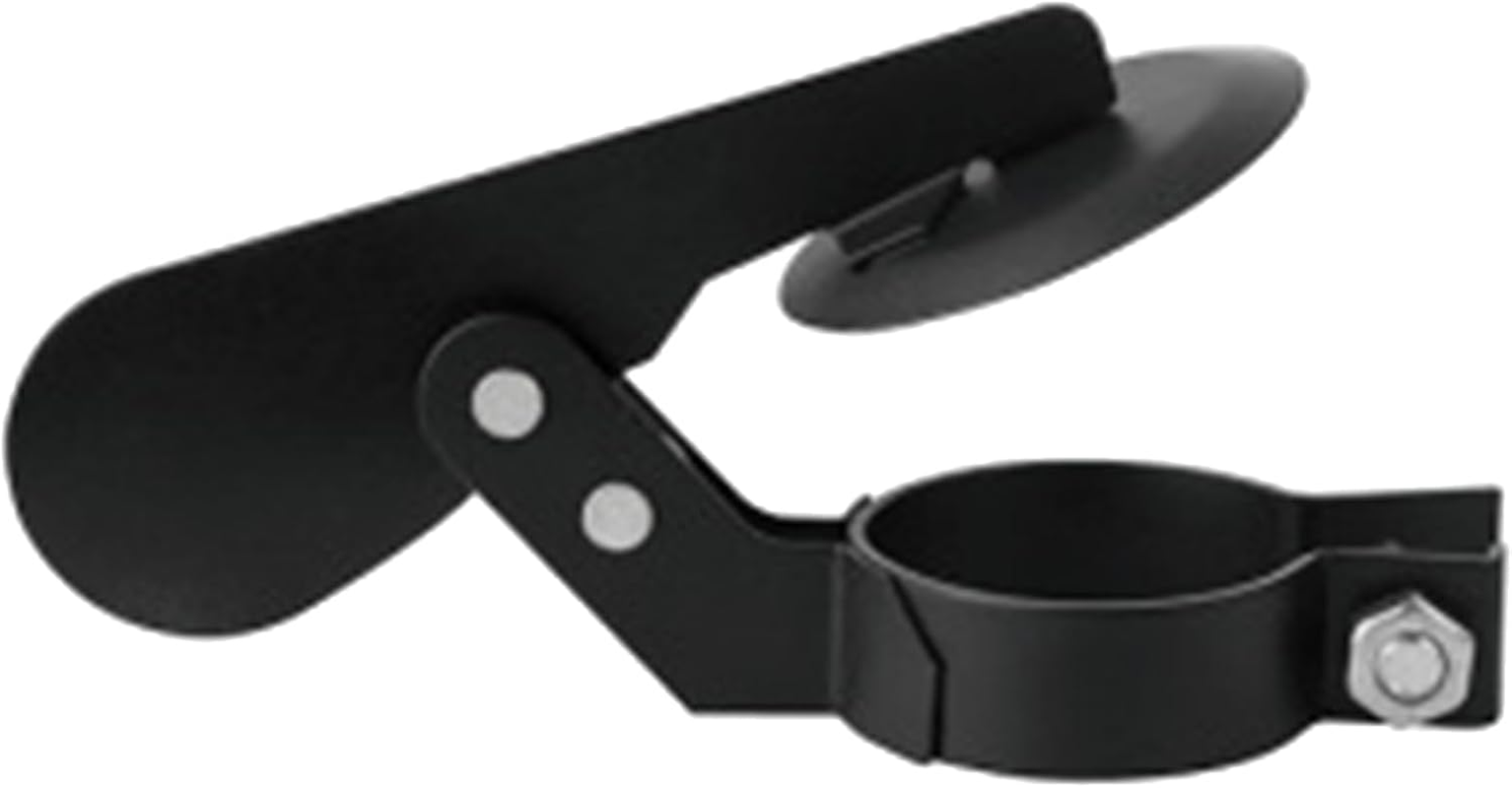 Tractor Exhaust Weather Flap, Carbon Steel Waterproof Muffler Cover, Black Wear Resistant Rain Cap, User Friendly Panel to Prevent Moisture and Debris, Ideal for Tractors, Trucks