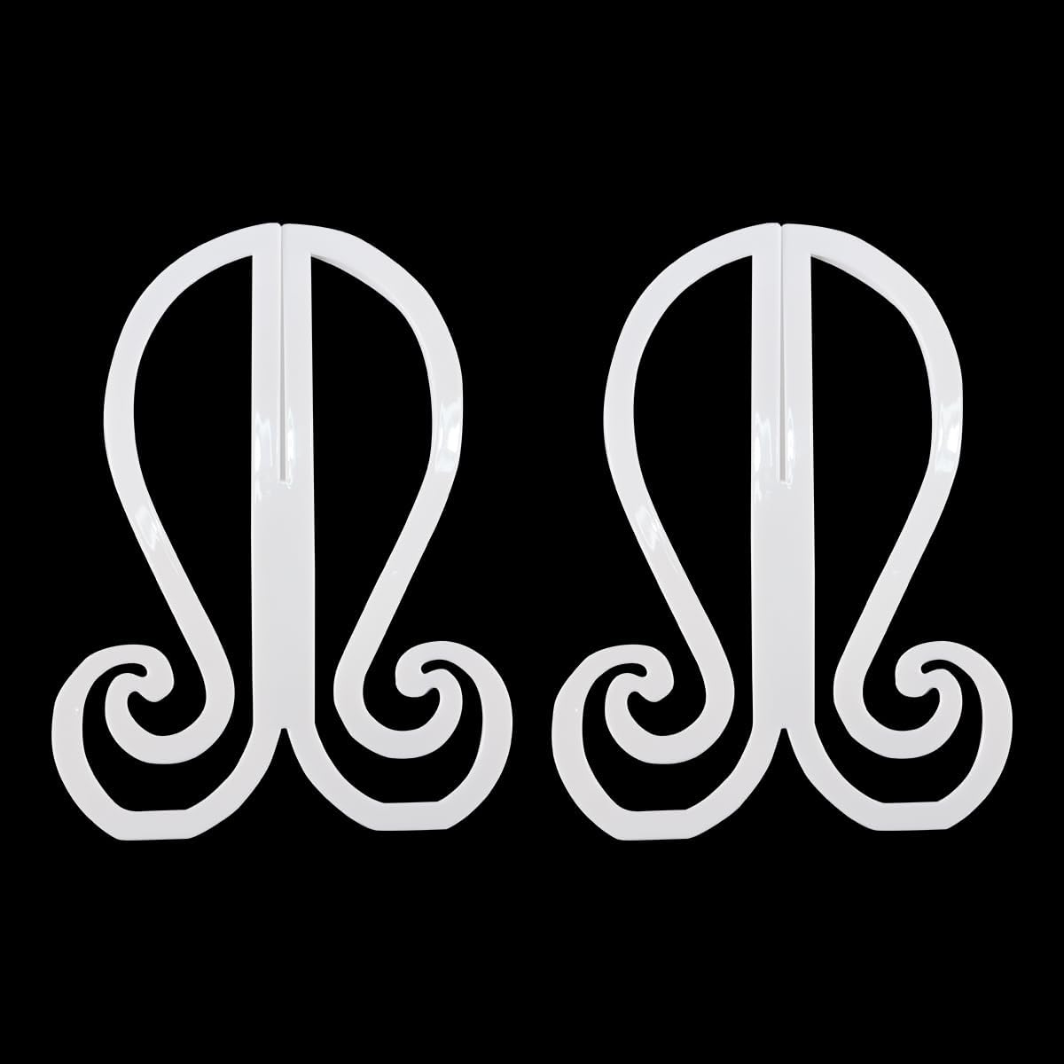 Gorise Wig Stand, Foldable Headstand, Portable and Durable Wig Holder for Short Wigs, Hats, Cosplay, Travel, White image number 3