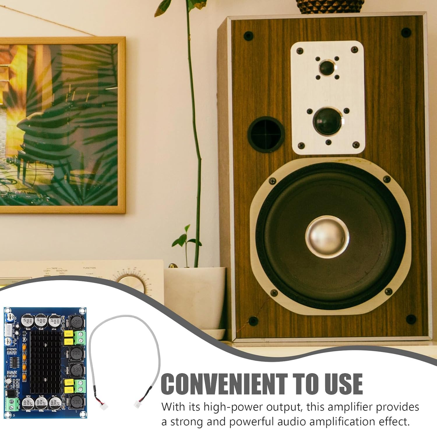 HOLIDYOYO High Power Digital Stereo Amplifier Board Module Original Chip Dual Channel Audio Amplifier for Home Theater Speakers image number 4