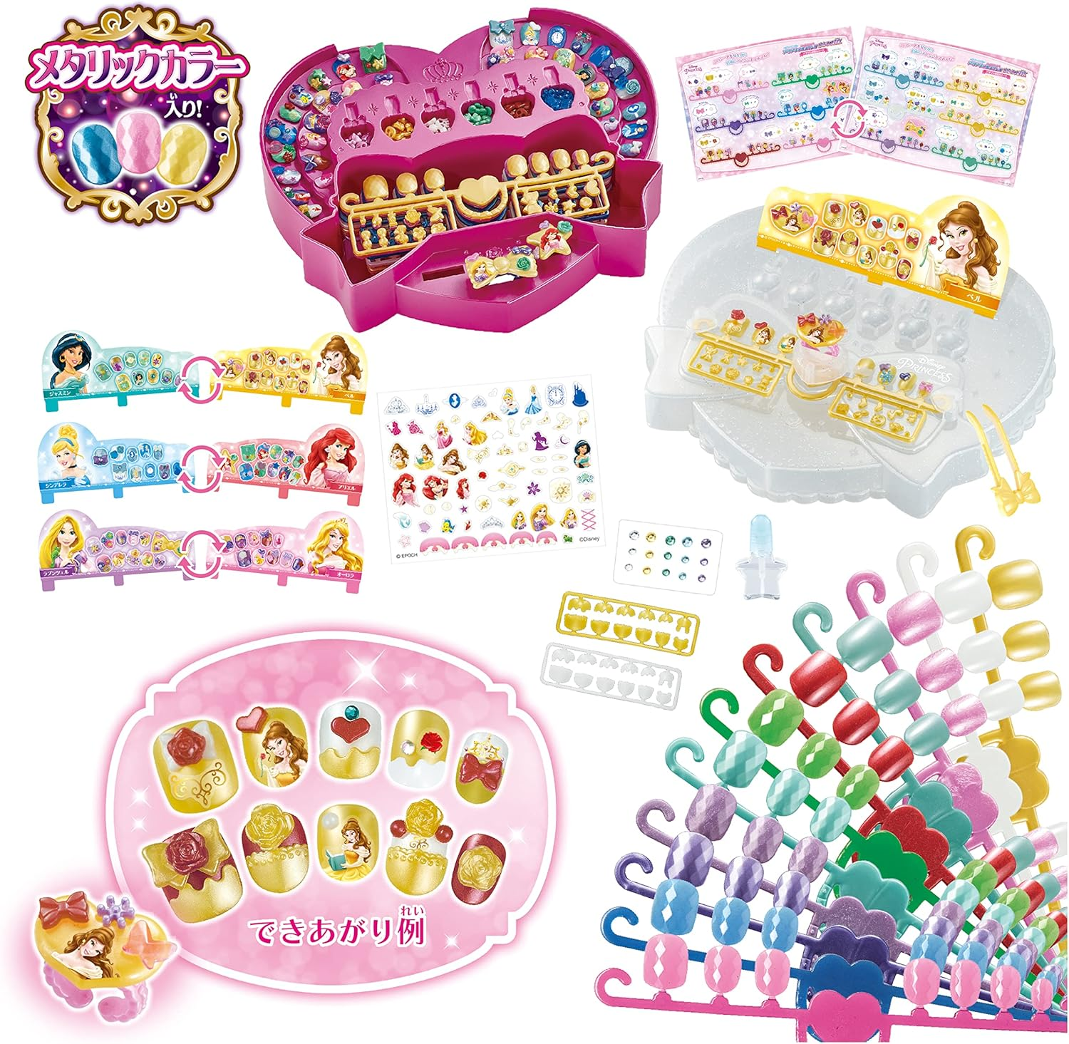 Epoch AQ-N06 Disney Princess Aqua Nail Studio Sparkling DX Aqua Nail image number 6