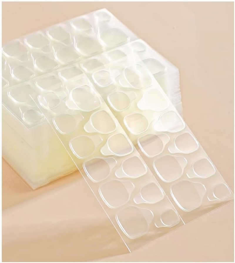 720 Pcs False Nail Sticky Tabs, 30 Sheets Transparent Double-Sided Adhesive Nail Tabs - 12 Sizes, Reusable & Nail-Friendly Sticky Pads with Protective Film image number 3