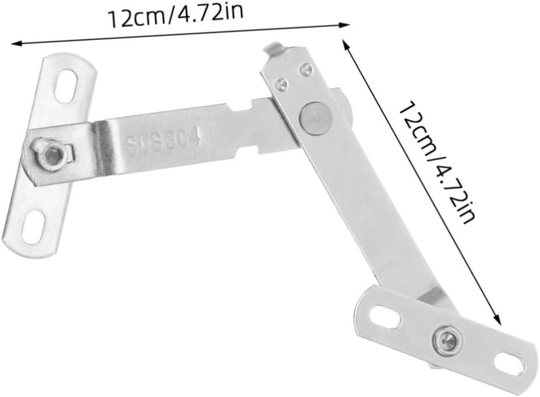 Toddmomy 4 Sets Stainless Steel Window Limiter for Casement and Sliding Windows Safety Opening Restrictor Lock Security Stopper for Home Ventilation Control Silver image number 2