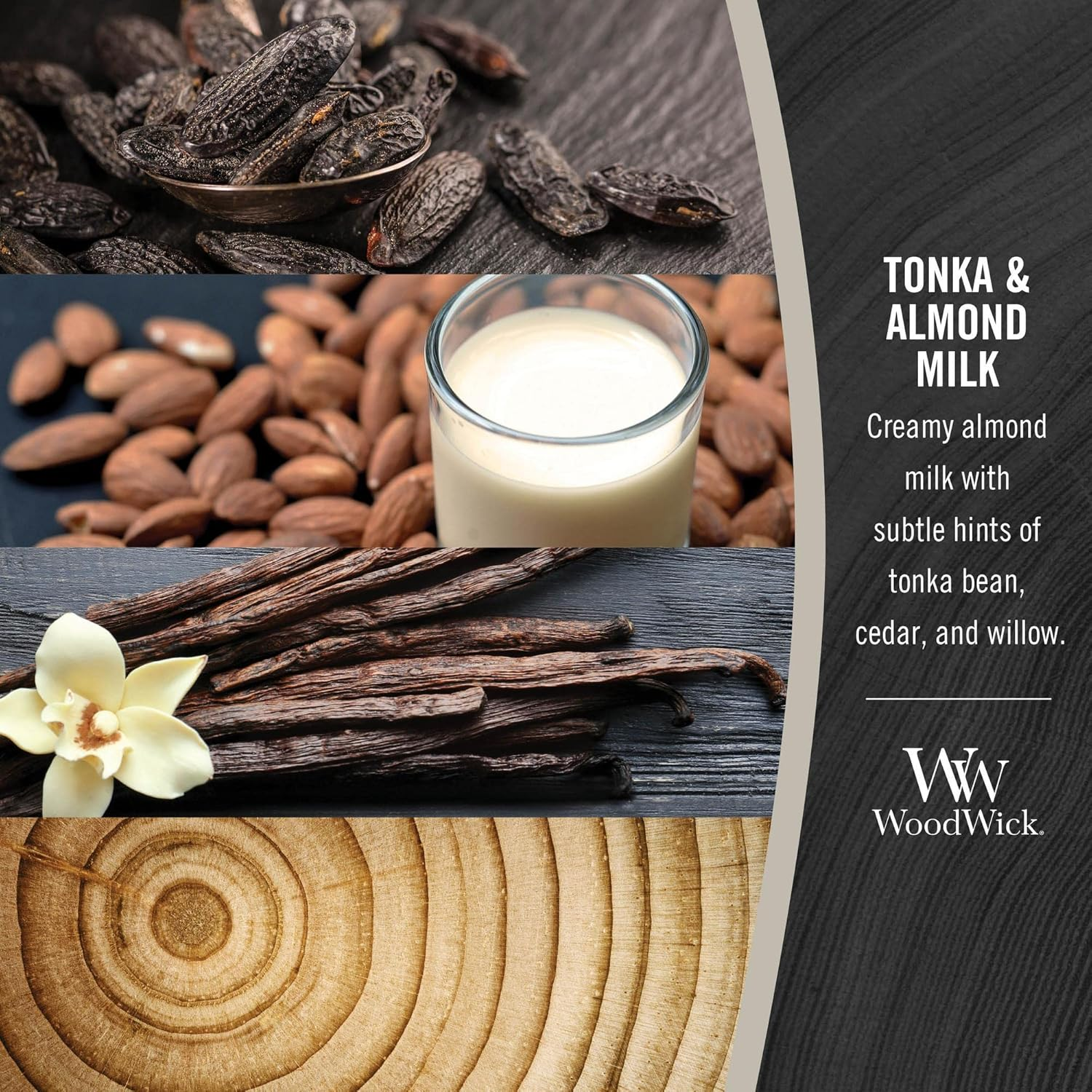 Woodwick Tonka and Almond Milk Jar Candle, Medium image number 4