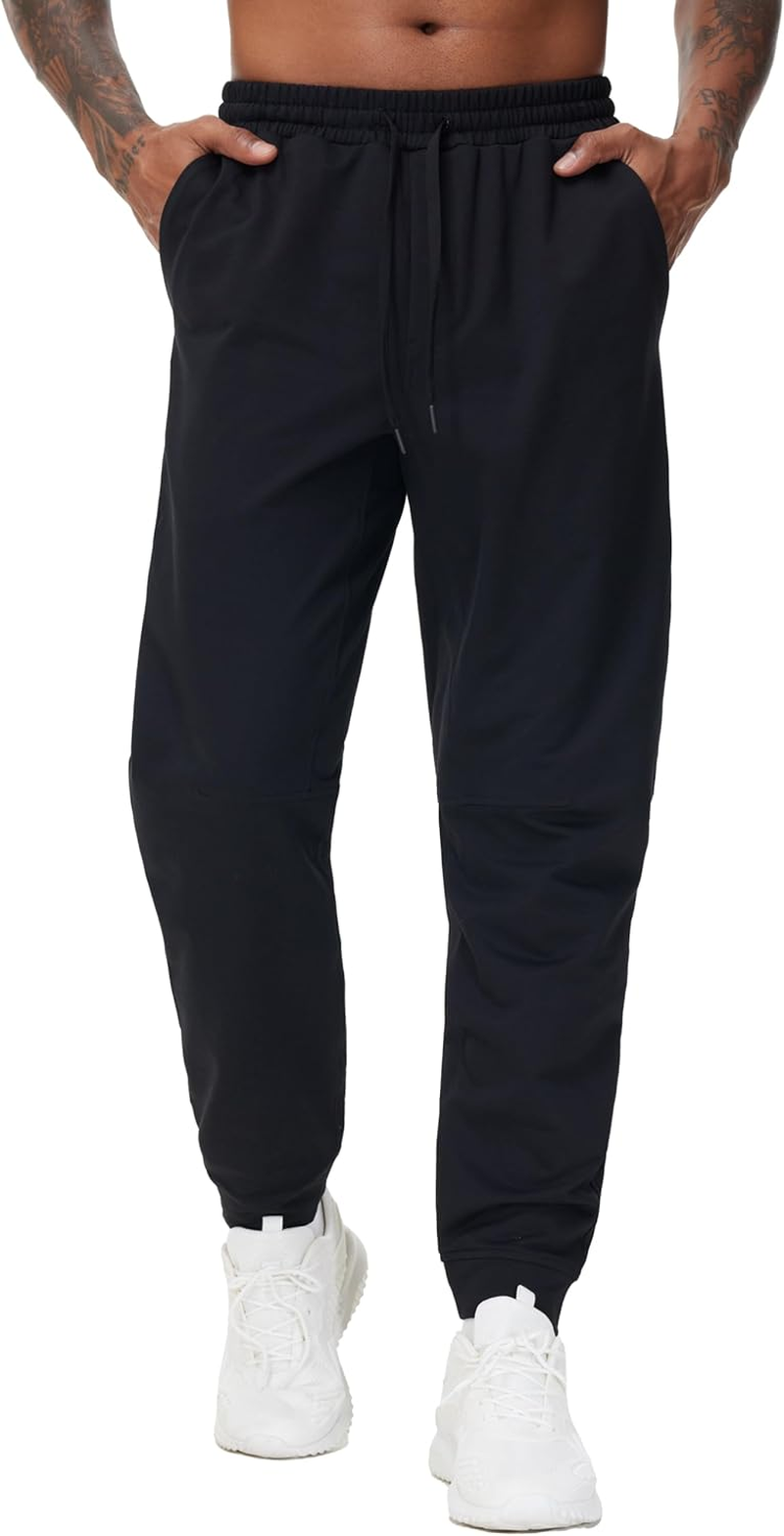 THE GYM PEOPLE Men'S Drawstring Workout Joggers Pants Lightweight Tapered Running Lounge Sweatpants with Pockets