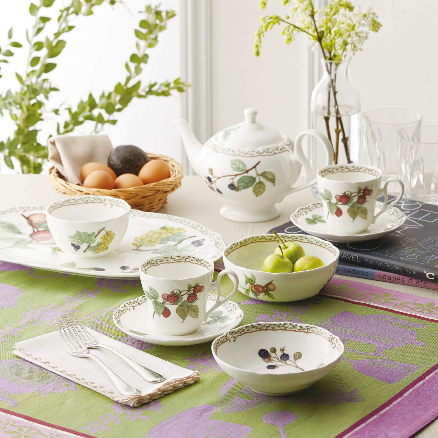 Noritake P97876/4911 Orchard Garden Microwave Safe Bowl (Set of Pairs), 4.3 Inches (11 Cm), 11.8 Fl Oz (350 Cc), 2 Pieces, Bone China image number 5