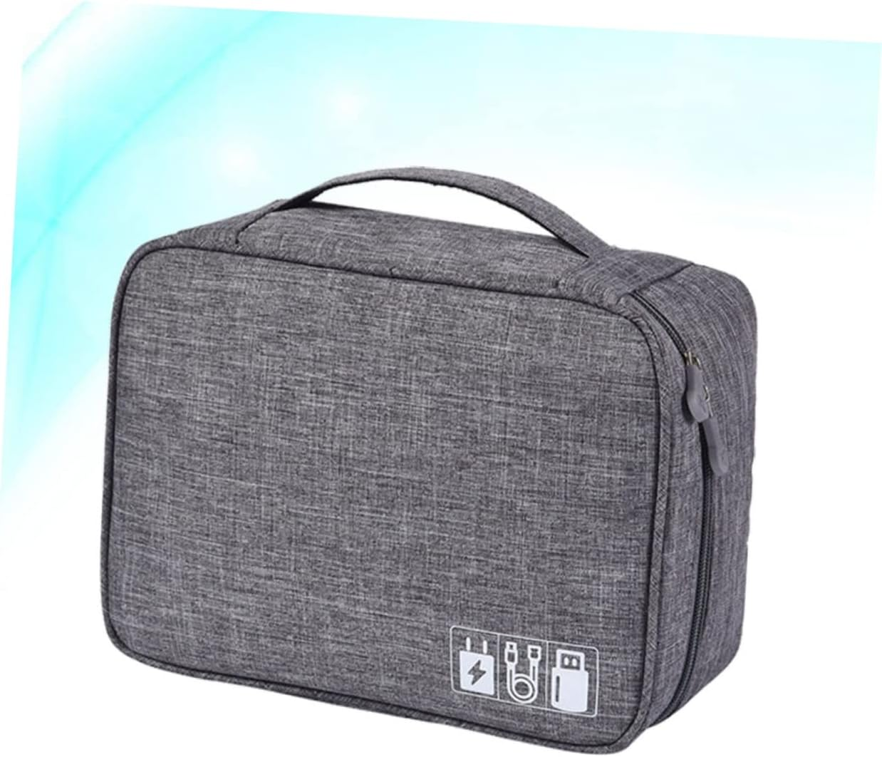 DOITOOL Electronics Bag Organiser Cable Carrying Case Electronics Accessories Organizer Soft Inner Pouch for Data Cables U Disk Power Bank image number 5