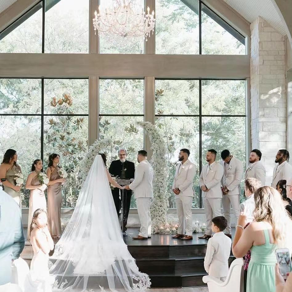 Set of 2 Curved Large Gold Metal Wedding Arch Backdrop Stands (1.8M & 2.1M), Open Wedding Arch Stand for Birthday Party Baby Shower Anniversary Celebration Indoor Outdoor Event Decoration image number 1