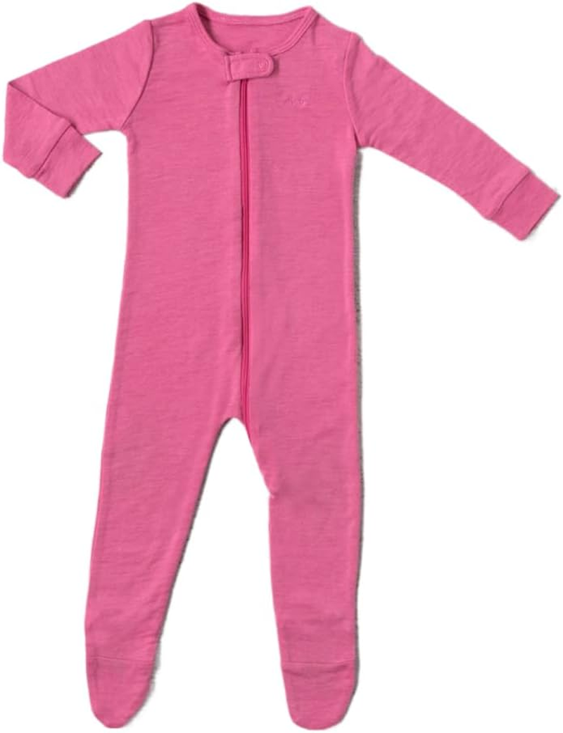 Merino Baby Merino Wool Coverall for 12-18 Months Babies, Pink image number 2