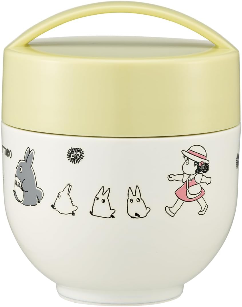 Skater LDNC6AG-A Antibacterial Insulated Lunch Box, Rice Bowl Shape, Lunch Jar, 19.3 Fl Oz (540 Ml), My Neighbor Totoro, March, Studio Ghibli image number 2