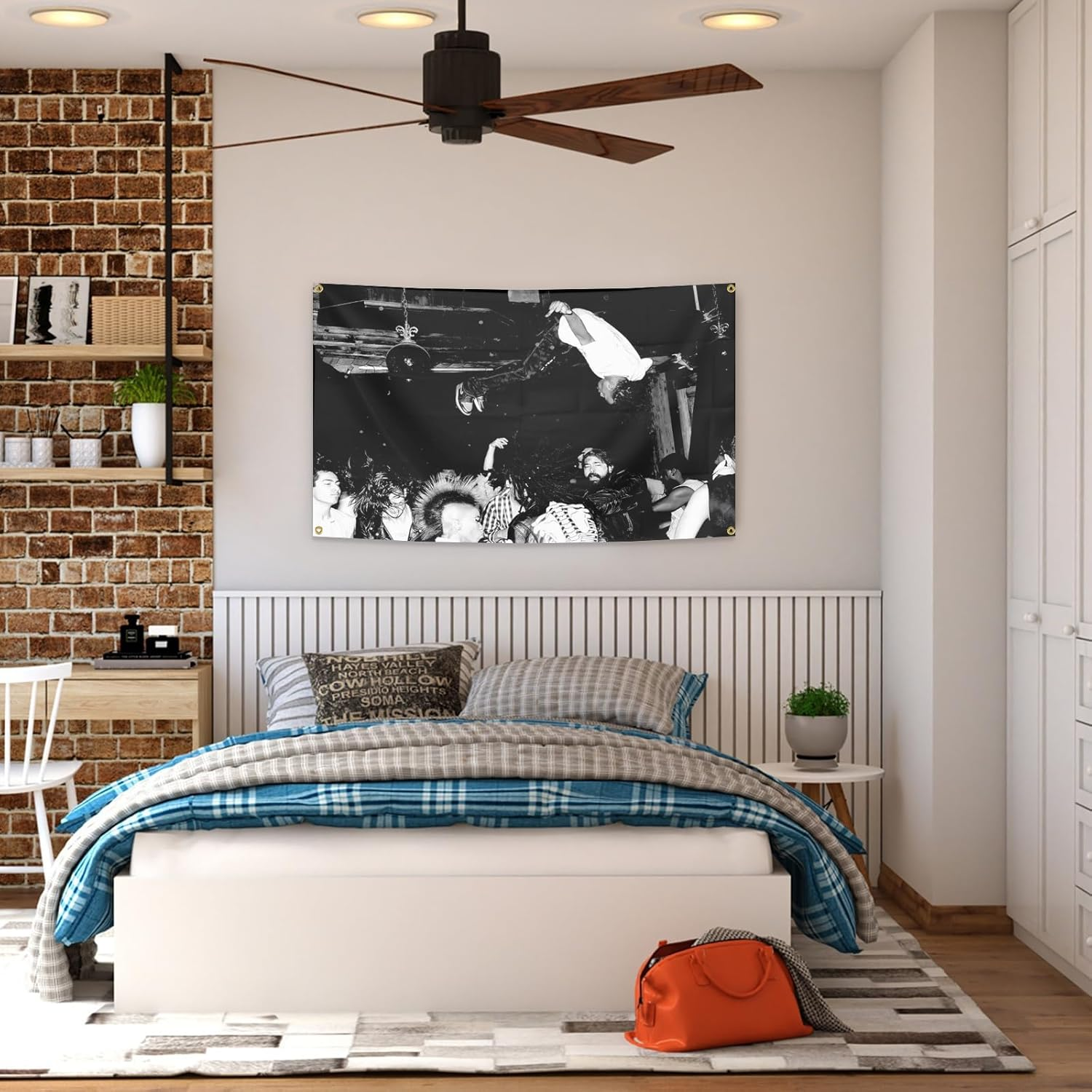 BYADKOA- Playboi Carti Die Lit Album Cover Flag Banner Aesthetic Decorative Durable Man Cave Wall Tapestry with 4 Brass Grommets 3X5 Feet Flag Suitable for Indoor and Outdoor Decorate for College Dorm image number 5