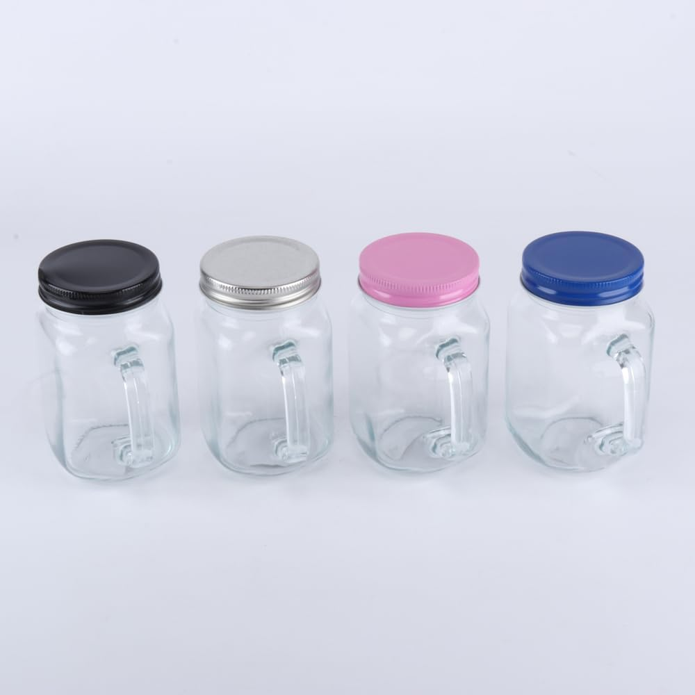 Homemaster Mason Jar with Lid, 450 Ml Capacity image number 6