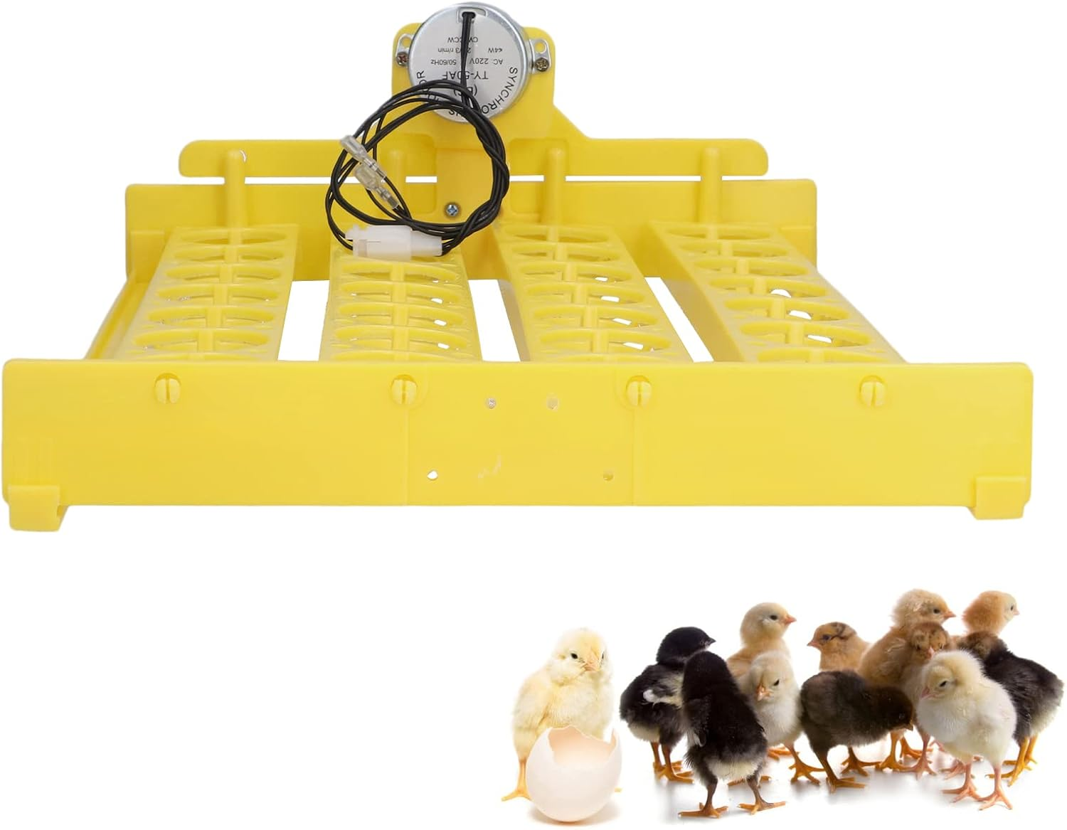 1 Pc Automatic Egg Turner, Egg Incubator, Convenient 32 Eggs Plastic Tray Turning Hatcher for Chicken Goose (220V) image number 4