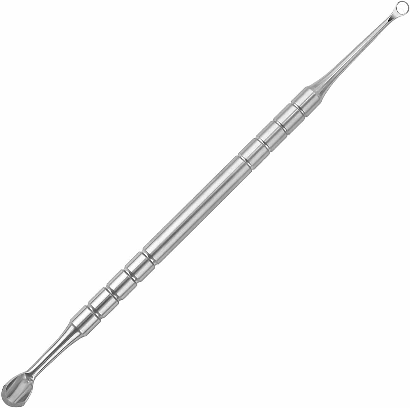 2 in 1 Manicure Cuticle Pusher Tool, Ring Design, Suitable for Nail Care, Ideal Replacement for Staleks Pro Expert, Features Horseshoe End and Ring End for Effective Cuticle Removal. image number 5