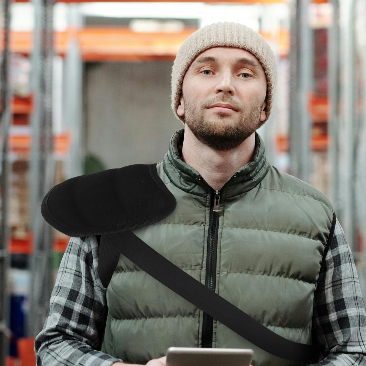 Gatuida Unloading and Carrying Shoulder Pad Carrying Supply Farm Shoulder Mat Outdoor Protector Portable Protector Outdoor Cushion Canvas the Wear Pad image number 6