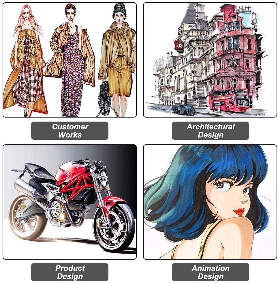 Shuttle Art 100 Colours Alcohol Markers, Dual Tip Art Markers plus 1 Blender Art Pens for Drawing, Sketching Highlighting, Marker Pens with Carrying Case for Artists and Adult Colouring Manga Design image number 1