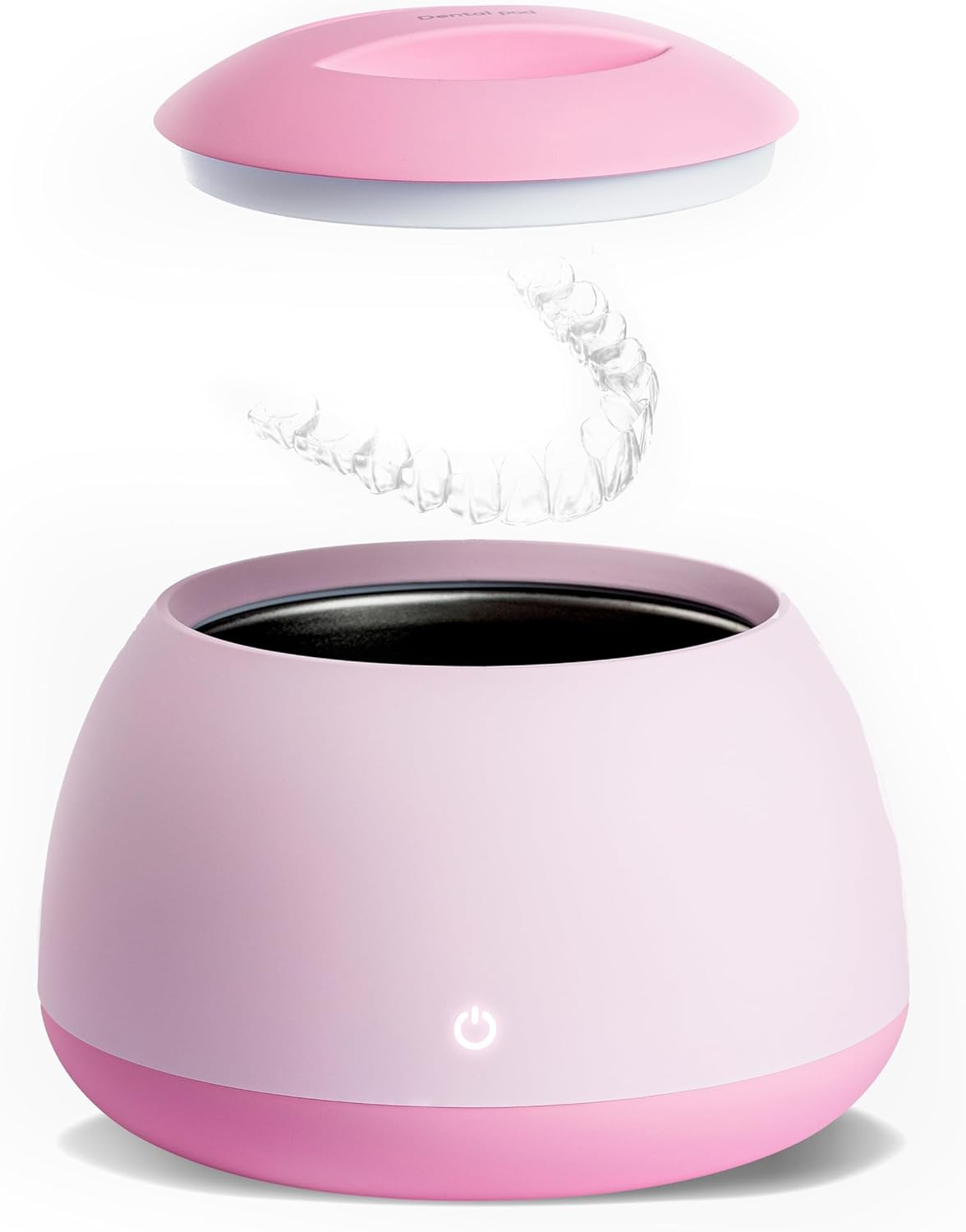 Dental Pod | Rose Pink | Retainer Cleaner | Dentures Cleaner | Ultrasonic Cleaning Machine for Dentures, Aligner, Retainer, Mouth Guard | Zima Dental image number 1