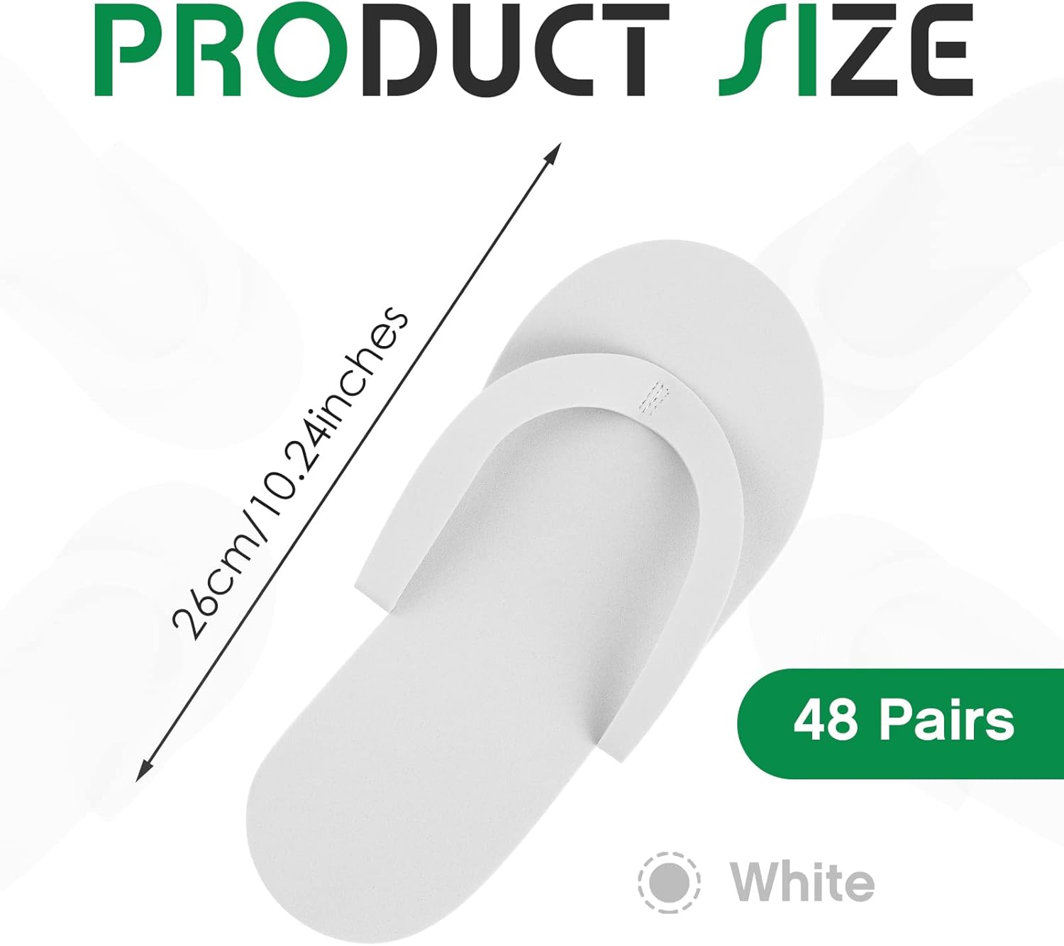 Geyoga 48 Pairs Disposable Pedicure Slippers Foam Disposable Slippers Multi Color Pedicure Sandals Spa Pedicure Flip Flops Pedicure Shoes for Women Salon Nail Spa Pedicure image number 5