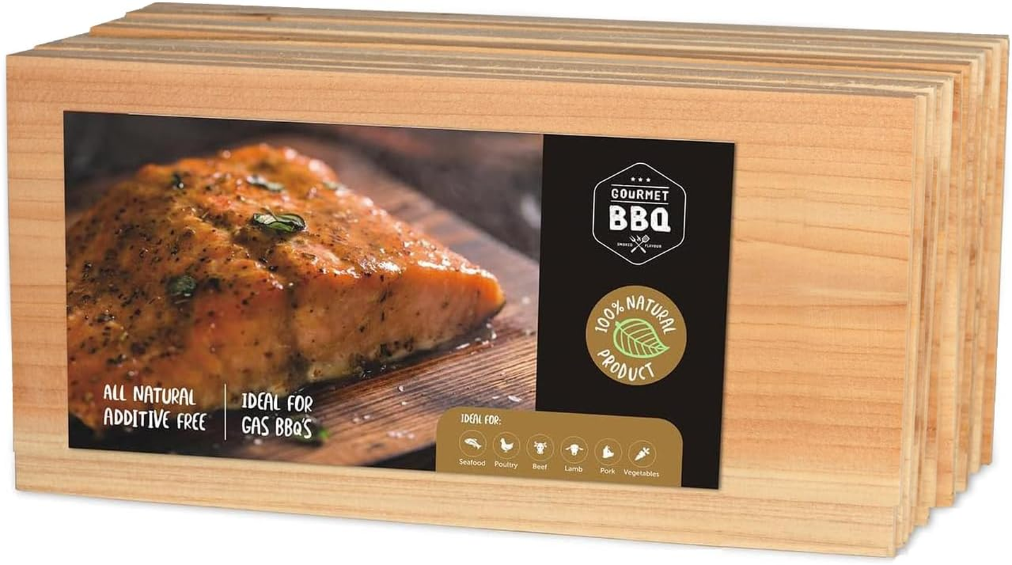 Bigger 12 PK, Cedar Planks for Grilling Salmon,11"X 5.75" Better Smoking, Add Best Smoky Flavor to Salmon, Veggies, Restaurant Quantity image number 4