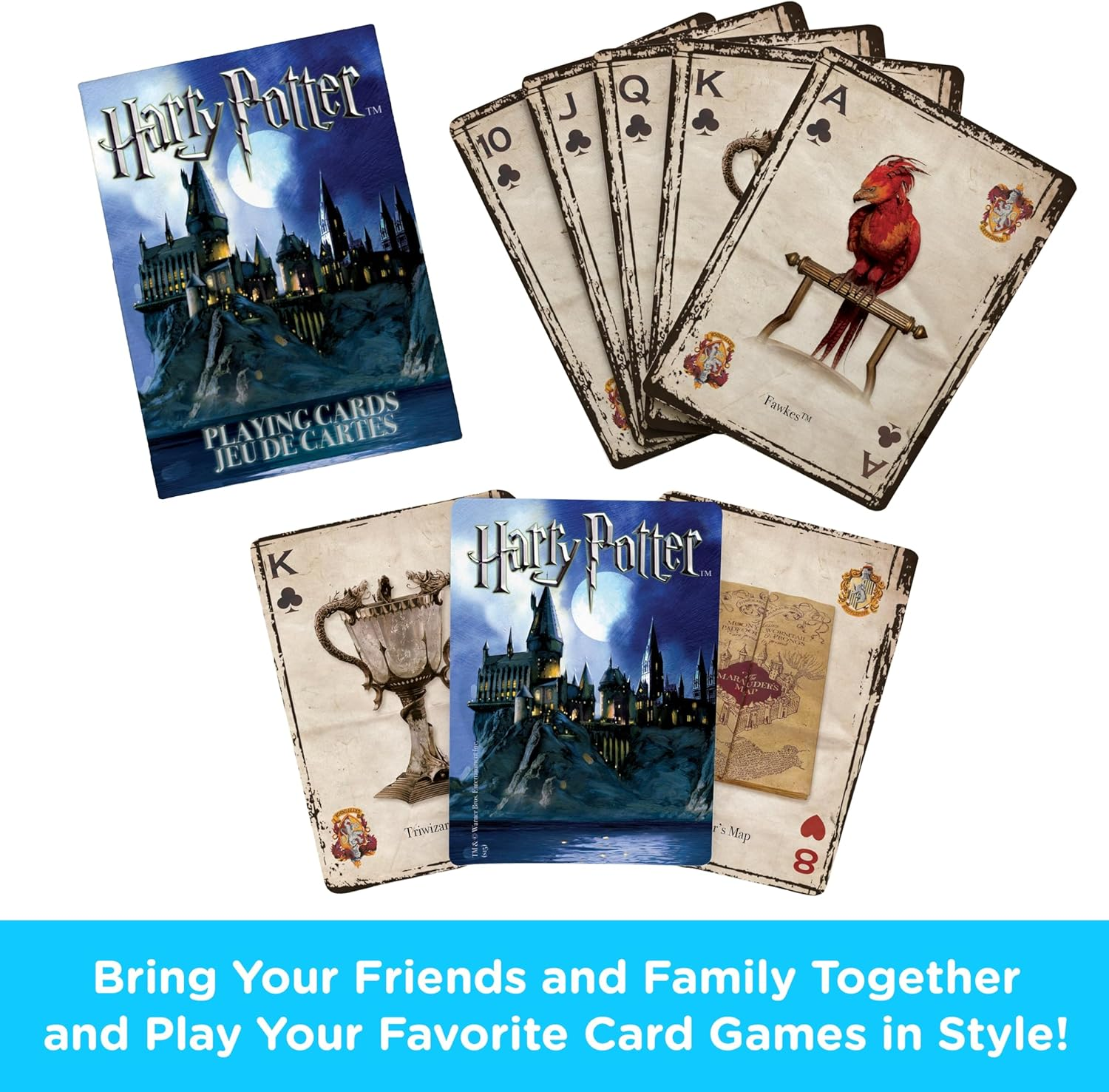 Aquarius Harry Potter Symbols Playing Cards image number 6