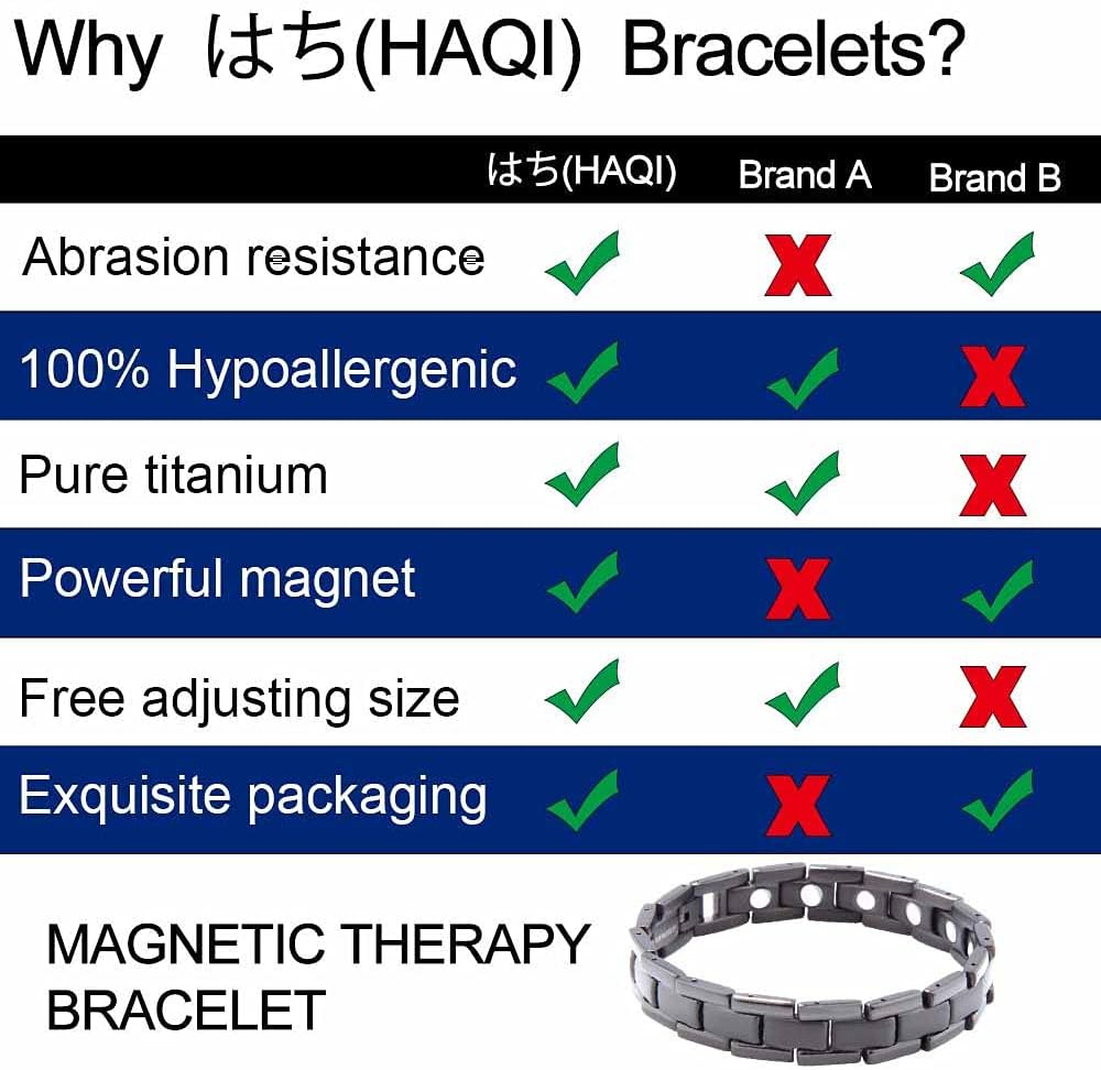 Magnetic Therapy Bracelet Magnetic Bracelet Men'S Bracelet Titanium Bracelet Fashion Bracelet Non-Allergic (21Cm) image number 6