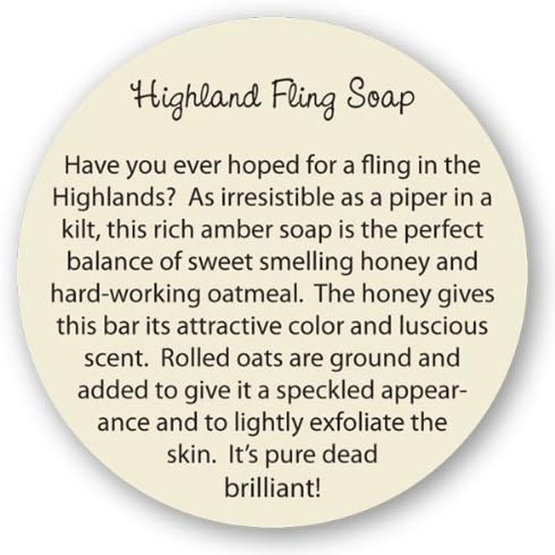 Seattle Sundries Sweet Honey & Oatmeal Soap for Women & Men - 1 (4Oz) Exfoliating All-Natural Bar Soap in a Reusable Travel Tin - Highlander Theme Stocking Stuffer Gift image number 2
