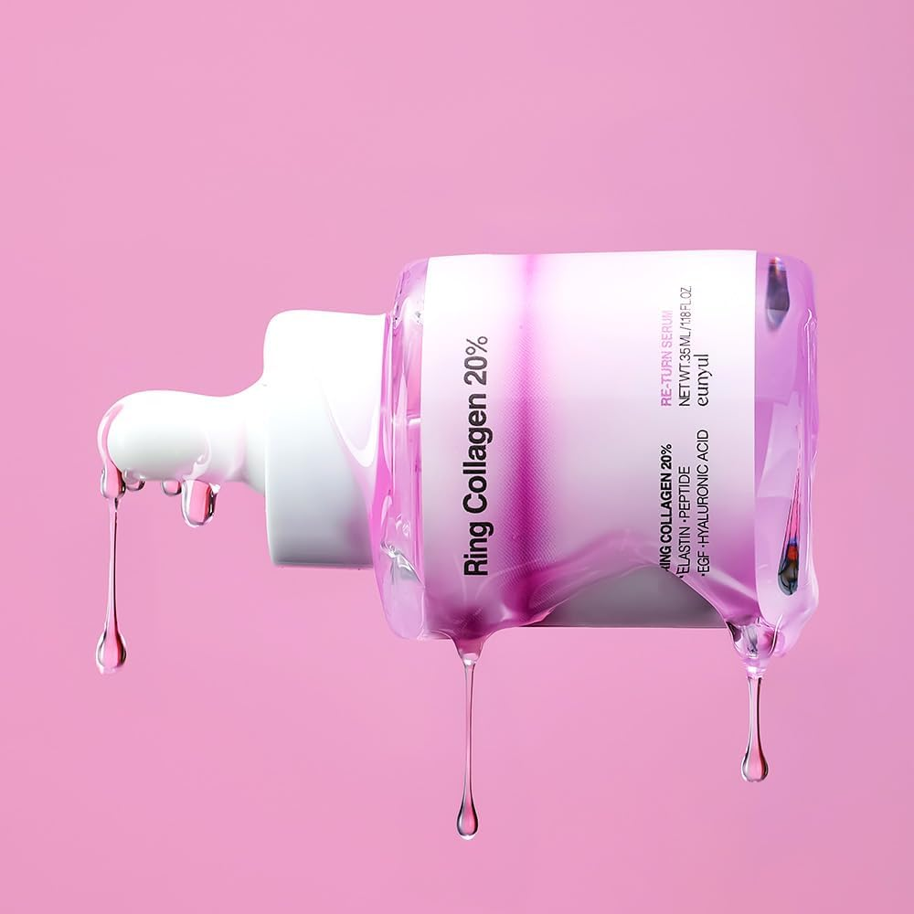 EUNYUL Ring Collagen 20% Face Serum with Peptides & Hyaluronic Acid, Hydrating and Firming Facial Serum, 35Ml image number 6