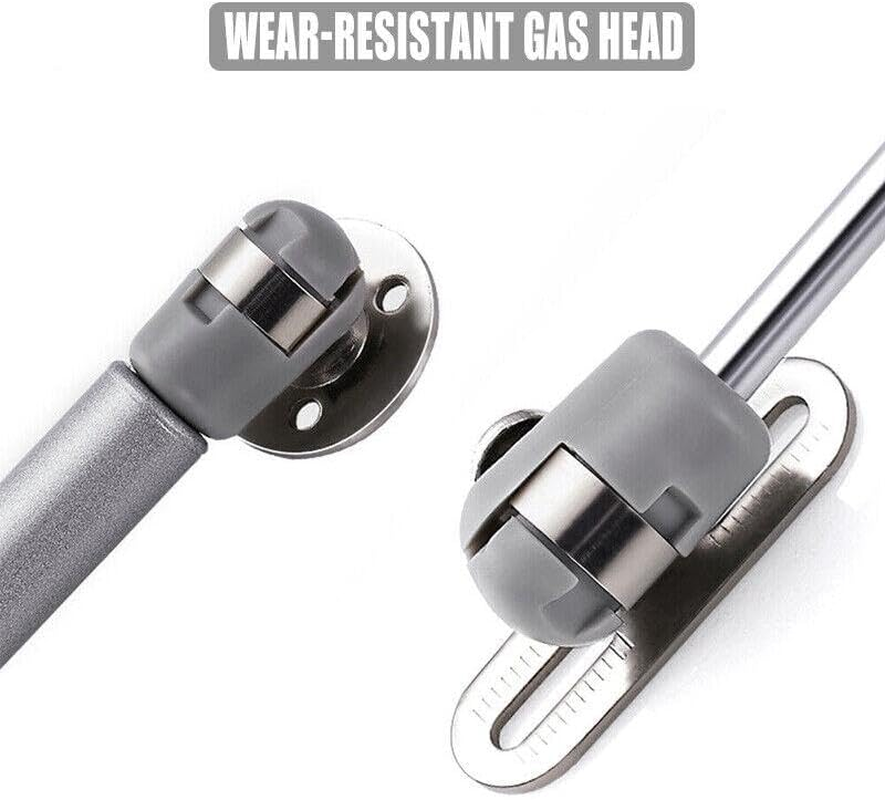 AIMALL 4PCS 60N/80N/100N Gas Strut Cabinet Hinges &ndash; Soft Close Lid Support for Kitchen Cupboard, Wardrobe, 26.5Cm (10.4") Heavy Duty Metal Stay image number 5