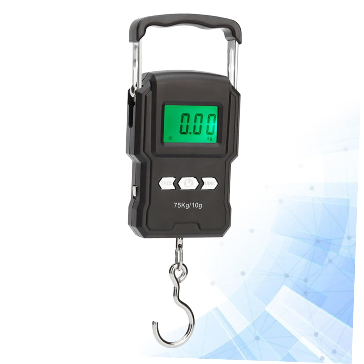 COLLBATH 75Kg Portable Luggage Scale Digital LCD Display Hanging Scale Handheld Weighing for Travel Suitcase and Carry Luggage image number 4