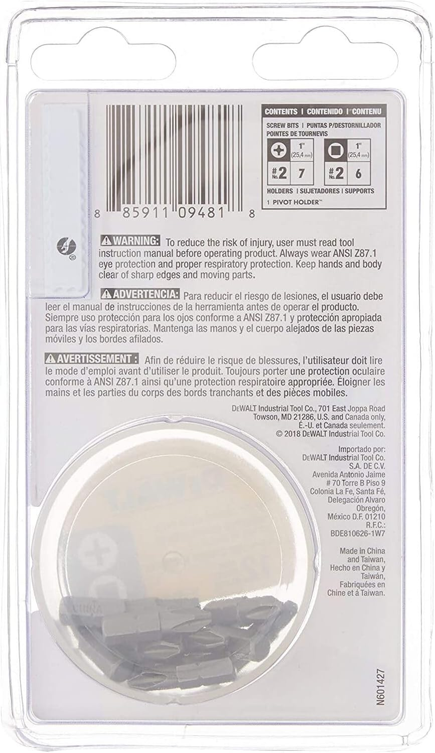 Dewalt Pivot Holder Set Dwpvtc14 Hex Steel image number 1