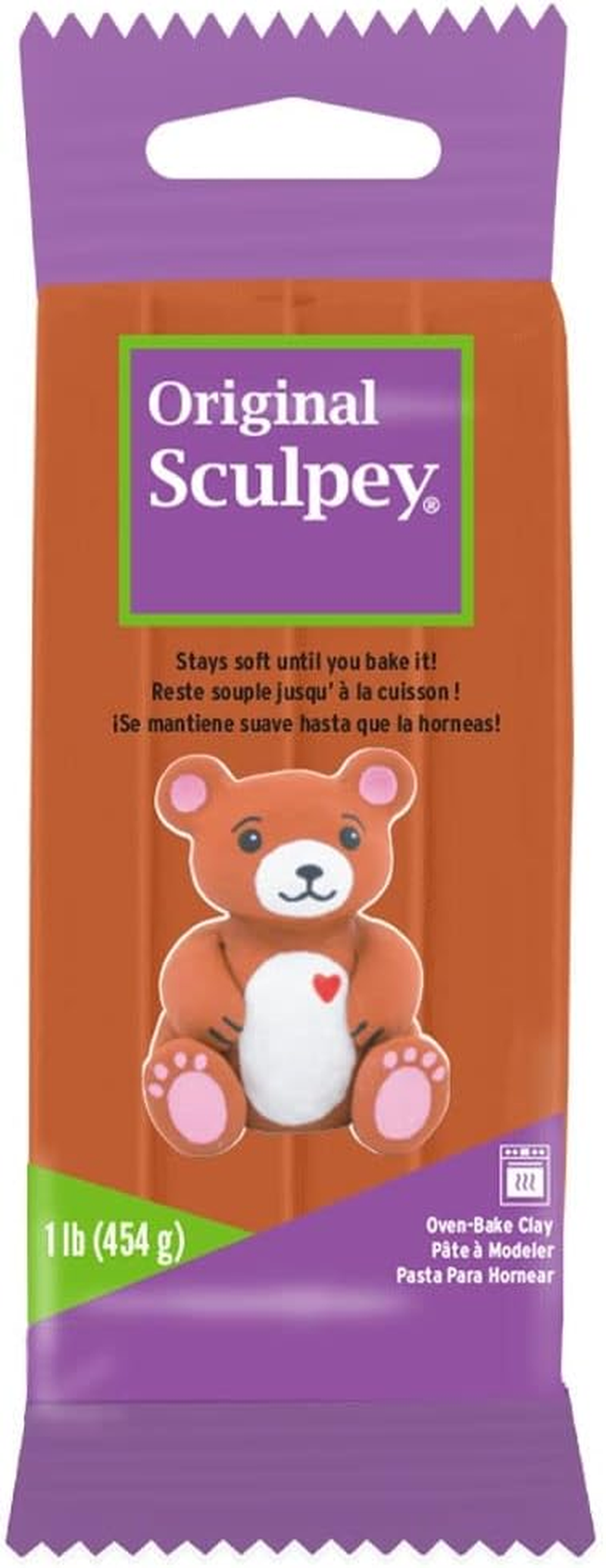 Polyform S01T Original SCULPEY - 1Lb/454Gm - Terracotta Polymer Clay Accessory image number 2