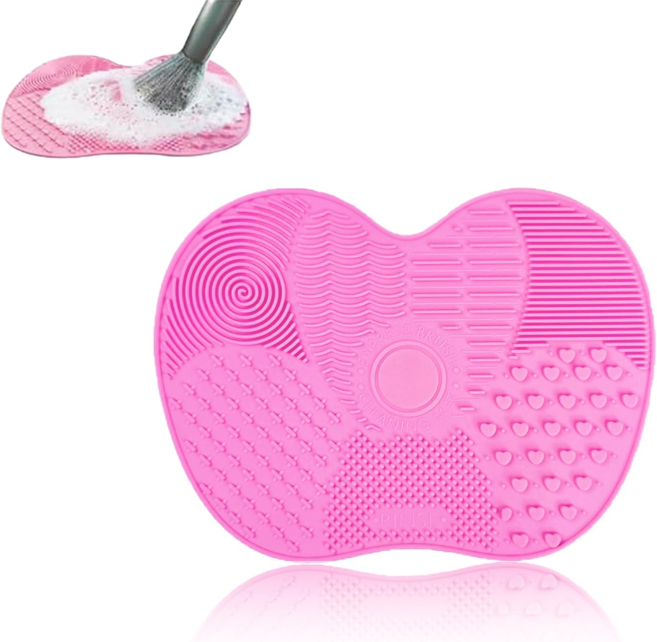 Silicone Make-Up Brush Cleaning Pad, Brush Cleaner, Brush Cleaning, Thorough Deep Cleaning, Gentle Bristle Care and High Dirt Absorption, Perfect Care for Your Make-Up Brushes image number 4