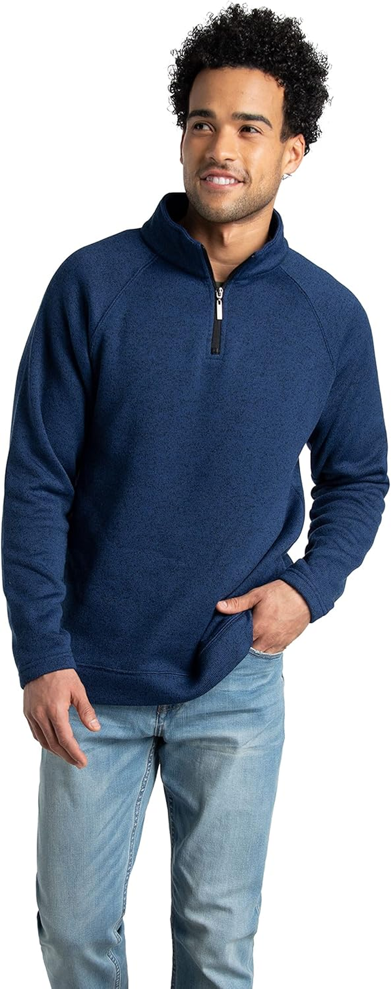 Fruit of the Loom Men'S Sweater Fleece Quarter Zip