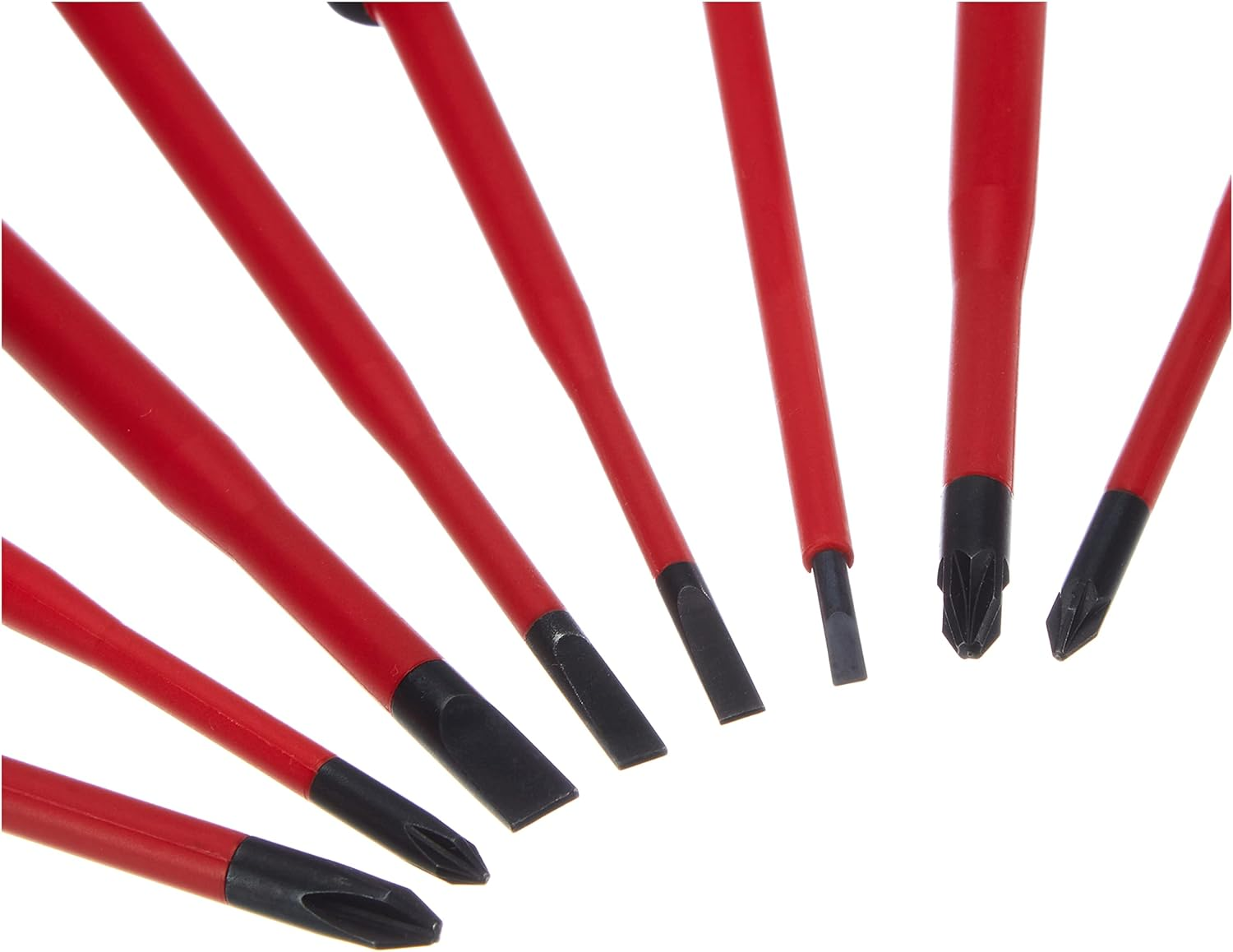Intercable AO1714 Set of 8 Screwdrivers with F1 Scissors, Red image number 5