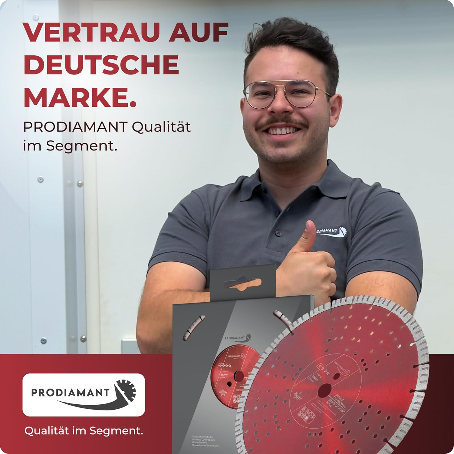 PRODIAMANT Premium Diamond Cutting Disc Concrete 350 Mm X 25.4 Mm Segment Height 15 Mm image number 4