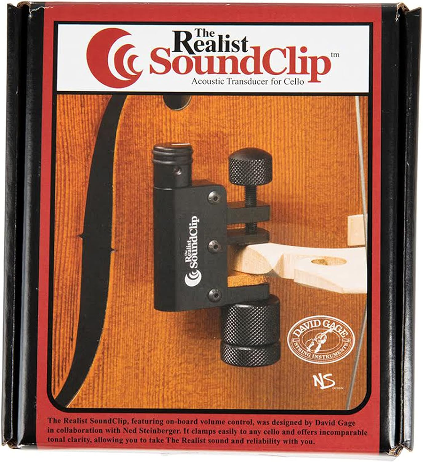 Realist Removable Soundclip Cello Pickup 75G